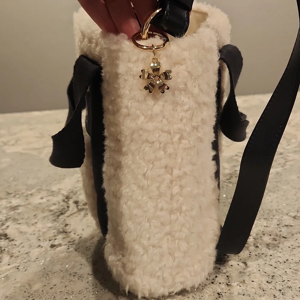 Chloe Teddy Cream and Naxy Fleece Handbag